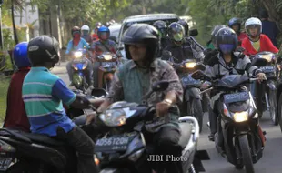 PANTAUAN ARUS MUDIK : H+1 Lalu Lintas Boyolali Mulai Ramai