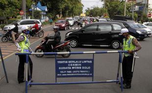 PENATAAN PARKIR SOLO : Jalur Pedestrian Nonongan Akan Ditertibkan