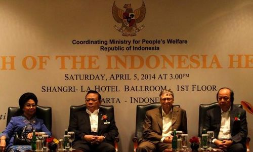 FOTO INDONESIA HEALTH FUND : Bill Gates Sumbang Rp451 Miliar