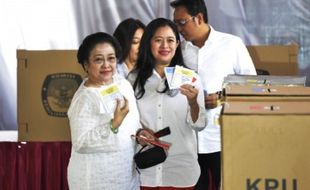 PEMILU 2014 : Puan Maharani Nyatakan Kemenangan PDIP