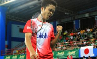 AUSTRALIA OPEN 2016 : Kejutan, Anthony Ginting Tundukkan Juara Dunia