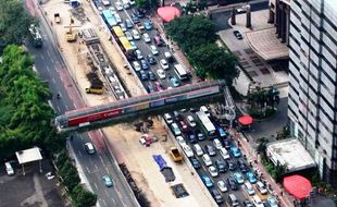 FOTO MRT JAKARTA : MRT Jakarta Mulai Dibangun   