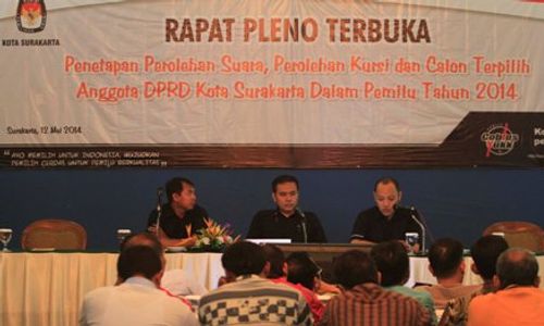 FOTO PEMILU 2014 : KPU Solo Tetapkan Hasil Pemilu