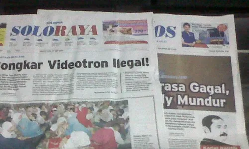 SOLOPOS HARI INI : Soloraya Hari Ini: Polemik Videotron Hingga Penangkapan Terduga Teroris Klaten