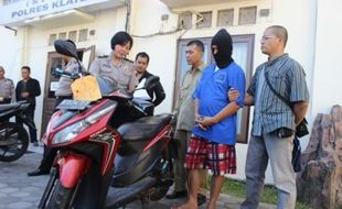 PENCURIAN KLATEN : Residivis Nekat Rampas Motor Pacar