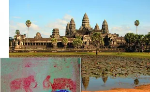 PENEMUAN BARU : Terkuak, 200 Lukisan Tersembunyi di Angkor Wat 