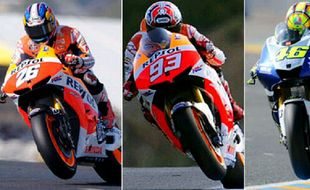 FREE PRACTICE I MOTOGP PRANCIS 2014 : Marquez Tercepat, Disusul Pedrosa dan Rossi