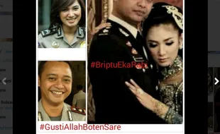 BRIPTU EKA MENIKAH : Pernikahan Briptu Eka Jadi Hari Patah Hati Nasional