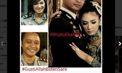 Briptu Eka Menikah, Begini Kekecewaan Kaum Adam di Twitter