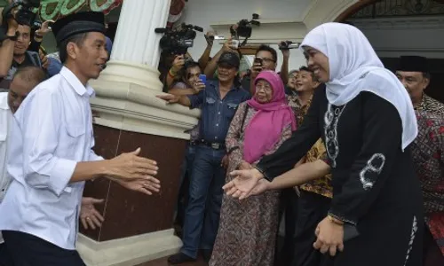 JOKOWI CAPRES : Jokowi Gelar Pertemuan Tertutup dengan Ketua Dewan Syuro PKB di Jombang