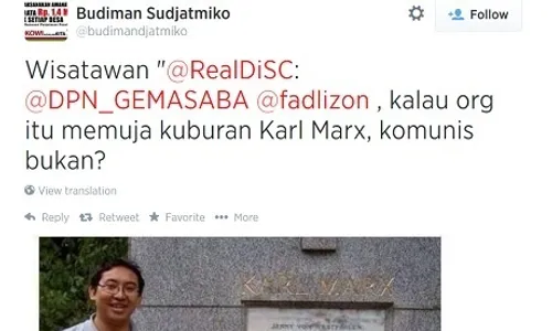 PRABOWO VS JOKOWI : Foto Fadli Zon “Ziarah” Makam Karl Marx Hebohkan Netizen