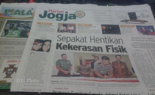 HARIAN JOGJA HARI INI : Sepakat Hentikan Kekerasan Fisik