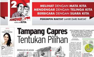 HARIAN JOGJA HARI INI : Tampang Capres Tentukan Pilihan