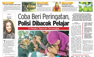 HARIAN JOGJA HARI INI : Coba Beri Peringatan, Polisi Dibacok Pelajar