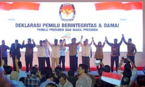 PILPRES 2014 : LSI: JK Dukung Elektabilitas Jokowi di Timur, Hatta Naikan Prabowo di Barat