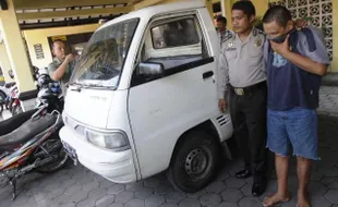 FOTO PENCURIAN SOLO : Pencuri Suzuki Futura Ditangkap Polisi