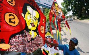 FOTO PILPRES 2014 : Layang-Layang Jokowi Rp20.000