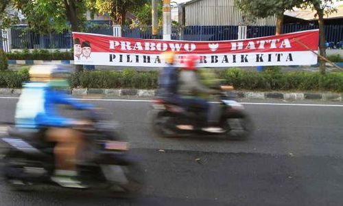 PILPRES 2014 : Di Bantul, Perang Spanduk Capres Dimulai