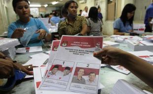 FOTO PILPRES 2014 : Surat Suara Mulai Dicetak, Prosesnya Rahasia...