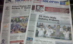 SOLOPOS HARI INI : Demokrat Dukung Prabowo, Kontroversi Pernyataan Jokowi hingga Kendaraan Capres