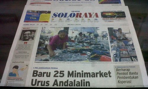 SOLOPOS HARI INI : Soloraya Hari Ini: Minimarket Bermasalah, Kasus Dana Hibah hingga Mayat di Bengawan Solo