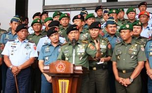 FOTO PILPRES 2014 : TNI Koordinasi Jelang Pemungutan Suara