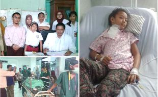 WARGA BUTUH BANTUAN : Kondisi Yeni Penderita Tumor di Leher Berangsur Membaik