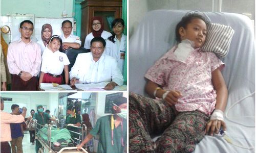 WARGA BUTUH BANTUAN : Kondisi Yeni Penderita Tumor di Leher Berangsur Membaik