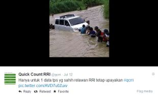 HASIL PILPRES 2014 : RRI Rilis Foto Perjuangan Relawan Perjuangkan Akurasi Quick Count