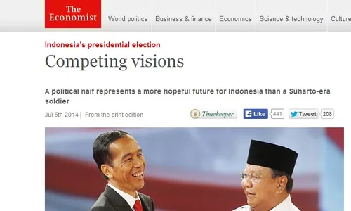 PILPRES 2014 : Susul The Jakarta Post, Media Inggris Ikut Dukung Jokowi