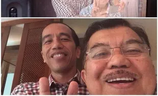 JOKOWI CAPRES : Ini Pose “Cute” JKW-JK Saat Selfie