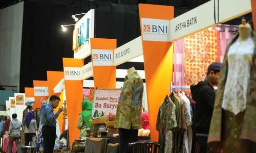 FOTO FESTIVAL EKONOMI KREATIF 2014 : BNI Gandeng 12 Mitra Binaan dalam Festival