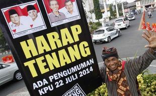 HASIL PILPRES 2014 : Barikade di Sekitar KPU Dilepas Setelah Hasil Rekapitulasi Diumumkan