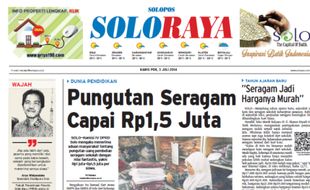 SOLOPOS HARI INI : Soloraya Hari Ini: Pungutan Seragam Sekolah hingga Bubur Samin di Masjid Darussalam