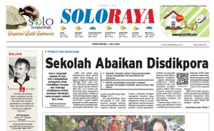 SOLOPOS HARI INI : Soloraya Hari Ini: Pungutan Seragam Sekolah hingga Pembangunan Pasar Ir. Soekarno