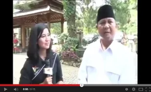 PILPRES 2014 : Ini Rekaman Prabowo Marah-Marah ke Reporter TV