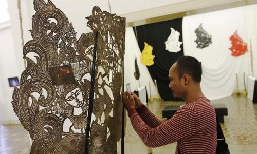 PAMERAN SENI RUPA : Retrospeksi Wayang Buddha Dipamerkan di Soedjatmoko