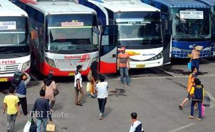 MUDIK LEBARAN 2014 : Tiket Bus untuk Arus Balik dari Gunungkidul Mulai Dipesan