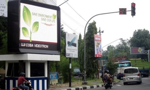 PENATAAN REKLAME : Masih Polemik, Videotron Manahan Nekat Diuji Coba