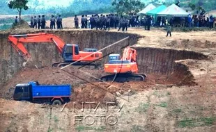 TAMBANG ILEGAL : 176,15 Ha Lahan di Sragen Ditambang Secara Ilegal