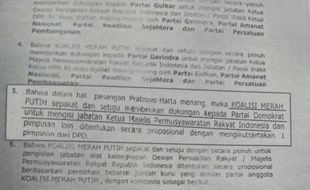 PILKADA LANGSUNG BERAKHIR : Beredar Dokumen “Bancakan” Parlemen, Demokrat Disebut Dapat Jatah Ketua MPR