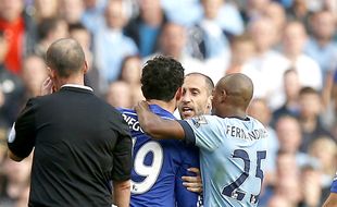 INSIDEN KARTU MERAH CITY VS CHELSEA : Zabaleta Nilai Costa Lebih Pantas Diusir dari Lapangan