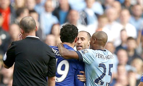 INSIDEN KARTU MERAH CITY VS CHELSEA : Zabaleta Nilai Costa Lebih Pantas Diusir dari Lapangan