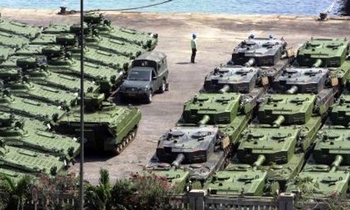 FOTO ALUTSISTA TNI : Leopard dan Marder Baru Tampil di Hari TNI