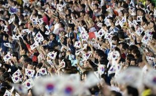 FOTO ASIAN GAMES 2014 : Begini Semangat Warga Korea Selatan...