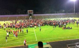 FOTO PERSIS SOLO VS PSGC CIAMIS : Begini Kondisi Pasoepati di Stadion Galuh