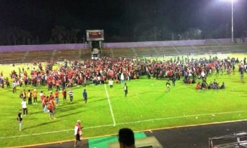 FOTO PERSIS SOLO VS PSGC CIAMIS : Begini Kondisi Pasoepati di Stadion Galuh