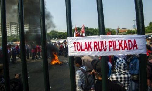 RUU PILKADA : Tolak Pilkada Lewat DPRD, Aksi Serentak Digelar di 5 Kota