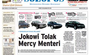 SOLOPOS HARI INI : Jokowi Tolak Pakai Mercy, Istana Tinjau Ulang RUU Pilkada hingga Prediksi Persis vs PSGC