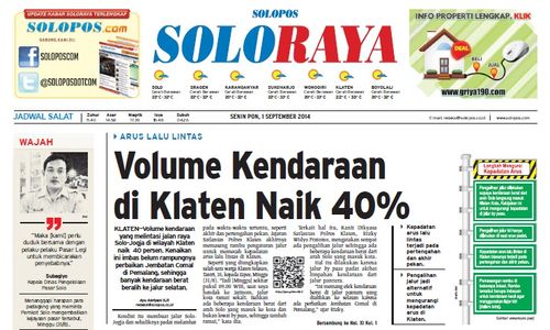 SOLOPOS HARI INI : Soloraya Hari Ini: Kloter Pertama Calhaj Dilepas, Volume Kendaraan di Klaten Naik 40% hingga Warga Keluhkan Sampah di CFD